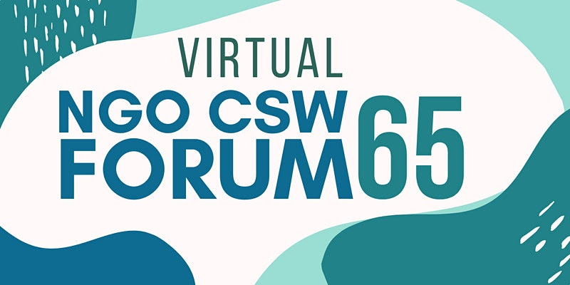 Foro Virtual de ONG CSW65. La Congregación de Nuestra Señora de la Caridad del Buen Pastor participará en el foro…