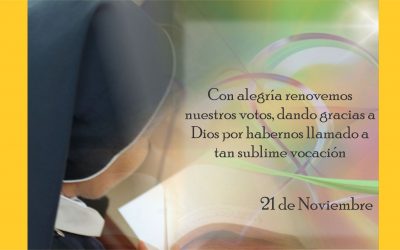 Fiesta de la Presentación de la Virgen María, renovación de los votos Hermanas…