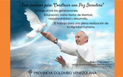 Celebración de la 55 Jornada Mundial de la Paz. 1 de enero, “Diálogo entre generaciones, educación y trabajo: instrumentos para construir una paz duradera”