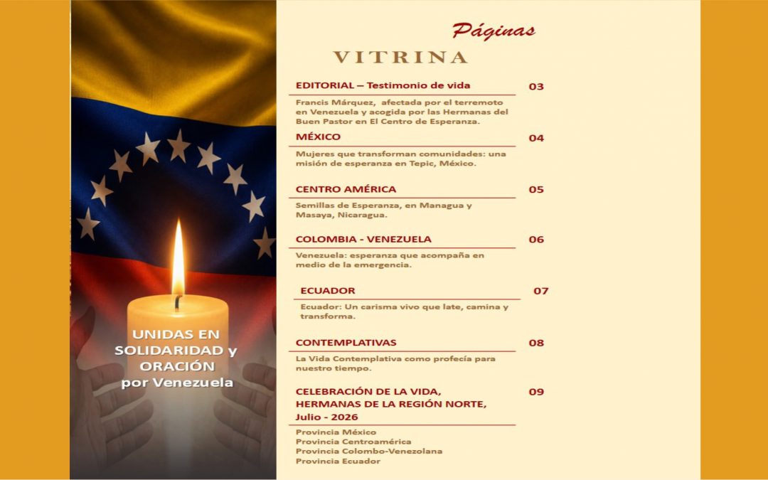 Julio/2026-Boletín Región Norte de América Latina y el Caribe-Congregación de Nuestra Señora de la Caridad del Buen Pastor
